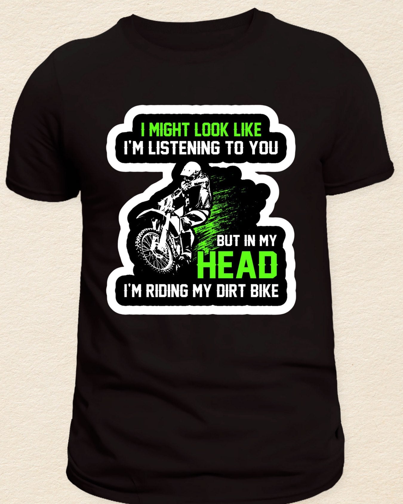 I MIGHT LOOK LIKE I'M LISTENING TO YOU Regular-fit cotton T-Shirt